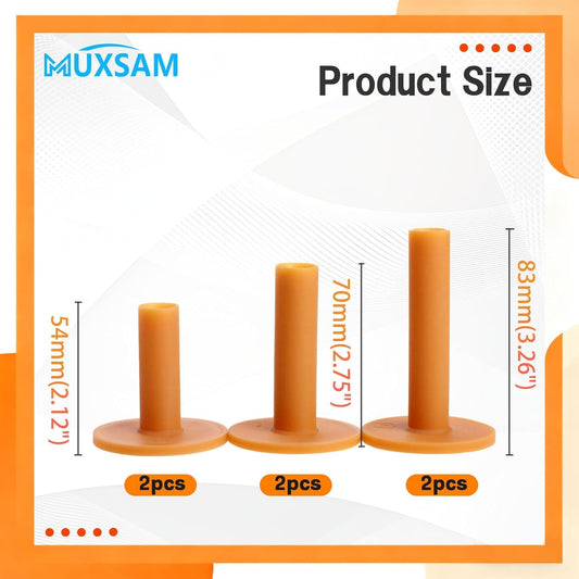 Rubber Golf Tees Holder Set, Plastic Golf Tees for Driving Range Golf Practice Mat Golf Training Indoor Outdoor Different Size