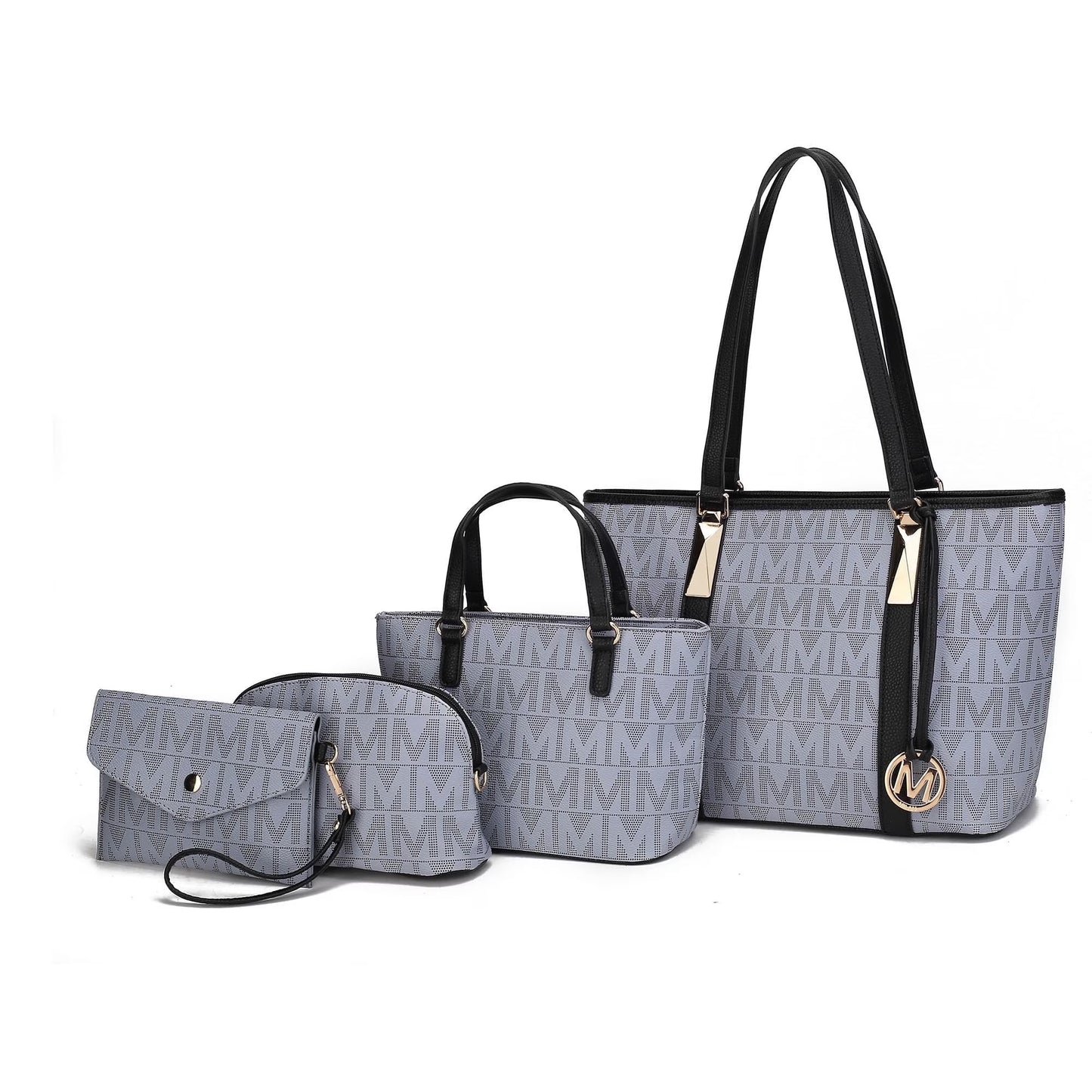 Edelyn Women'S Tote Bag, Small Tote Handbag, Pouch Purse & Wristlet Wallet, Signature Handbag 4 Pcs Set by Mia K