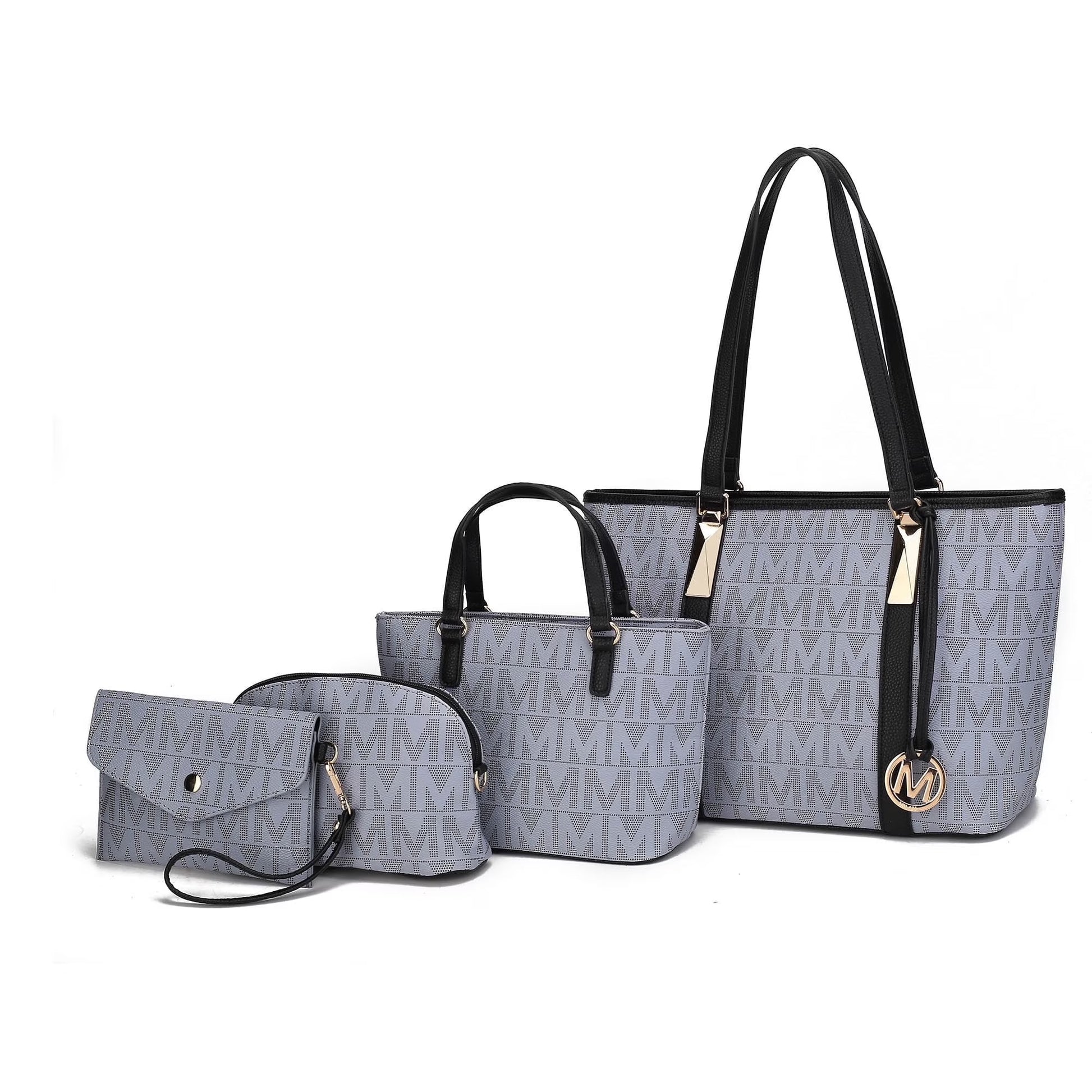 Edelyn Women'S Tote Bag, Small Tote Handbag, Pouch Purse & Wristlet Wallet, Signature Handbag 4 Pcs Set by Mia K