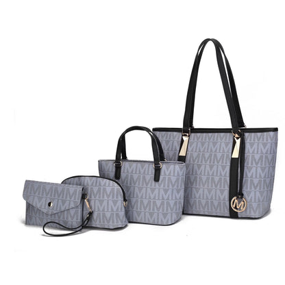 Edelyn Women'S Tote Bag, Small Tote Handbag, Pouch Purse & Wristlet Wallet, Signature Handbag 4 Pcs Set by Mia K