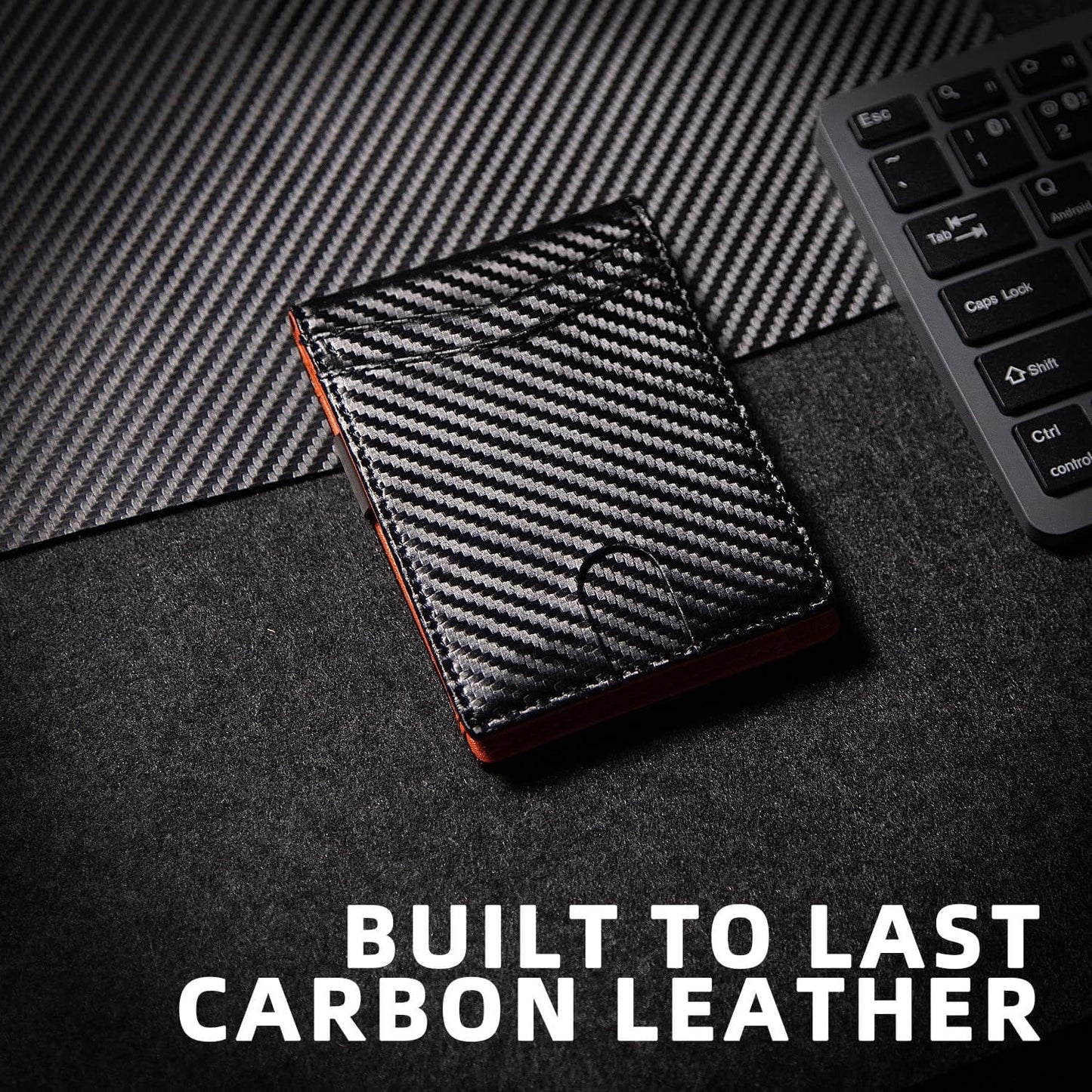 Wallet for Men Slim Genuine Leather Bifold Mens Wallet RFID Blocking Credit Card Holder with Money Clip Holiday Gifts