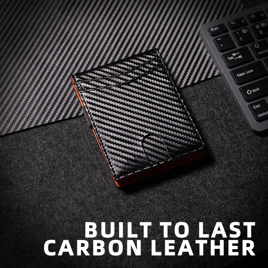 Wallet for Men Slim Genuine Leather Bifold Mens Wallet RFID Blocking Credit Card Holder with Money Clip Holiday Gifts